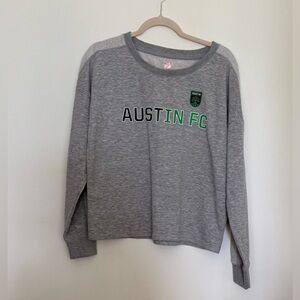 Austin FC Gray Long Sleeve Shirt large NWT